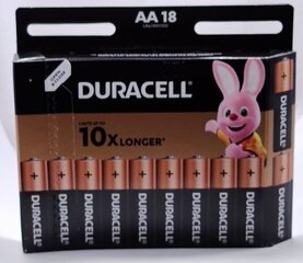 Duracell AA / LR6 / MN1500 LR6 1.5V baterijas (18 gab.) cena un informācija | Baterijas | 220.lv