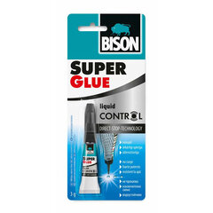 Super līme BISON® SUPER GLUE CONTROL, 2 ml cena un informācija | Līmes | 220.lv