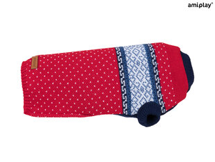 Amiplay džemperis sunim Bergen Red, 23 cm cena un informācija | Apģērbi suņiem | 220.lv