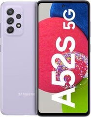 Samsung Galaxy A52s 5G, 128GB, Dual SIM, Purple цена и информация | Мобильные телефоны | 220.lv