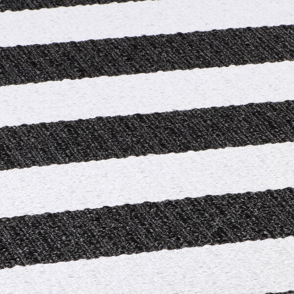 Narma divpusējais plastmasas paklājs Birkas, melnā/baltā krāsā - dažādi izmēri cena