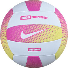 Nike Ball 1000 Softset Outdooor Volleybal Balta Rozā Dzeltena cena un informācija | Volejbola bumbas | 220.lv
