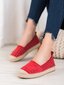 Sieviešu zempapēžu apavi, sarkanā krāsā 890936144