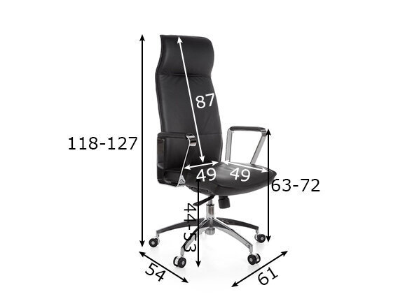 Biroja krēsls Verona, melnā krāsā internetā