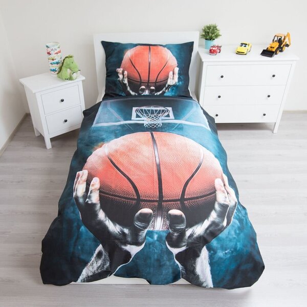 Gultas veļas komplekts Basketball 140 x 200 cm + spilvendrāna 70 x 90 cm cena