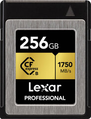 Lexar atmiņas karte CFexpress 256GB Professional R1750/W1000 cena un informācija | USB Atmiņas kartes | 220.lv
