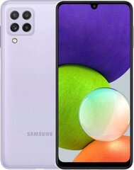 Samsung Galaxy A22, 128 GB, Dual SIM, Violet cena un informācija | Mobilie telefoni | 220.lv