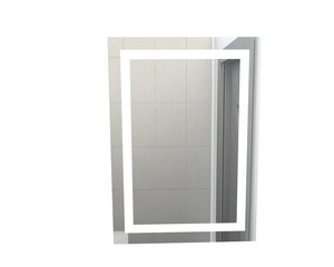 Spogulis ar LED apgaismojumu ART-04 700x500mm cena un informācija | Vannas istabas spoguļi | 220.lv