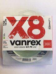 Pīta aukla Lucky John Vanrex X8 Fluo 0.12 mm cena un informācija | Makšķerauklas | 220.lv