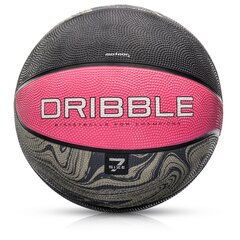 Basketbola bumba Meteor Dribble, 7. izmērs, rozā cena un informācija | Basketbola bumbas | 220.lv