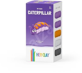 Plastilīna komplekts Hey Clay Caterpillar, 5 gab. cena un informācija | Modelēšanas un zīmēšanas piederumi | 220.lv
