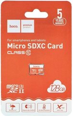 Atmiņas karte, Memory card Hoco microSD 128GB, bez adaptera cena un informācija | Atmiņas kartes mobilajiem telefoniem | 220.lv
