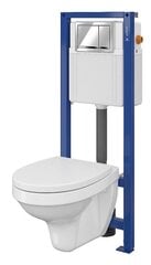 WC sistēma CERSANIT AQUA (WC pods + rāmis + poga) cena un informācija | Bidē | 220.lv