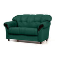 Dīvāns Rosa, 2 vietīgs, pārklāts ar audumu, Diivan Rosa, 2-kohaline, kaetud kangaga - Monolith 37, musta värvi jalad cena un informācija | Dīvāni | 220.lv