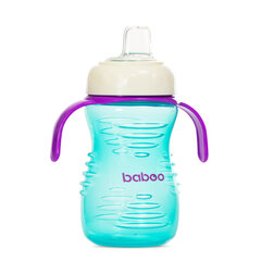 Pudelīte ar silikona snīpi Baboo, 6+ mēneši, 260 ml, piparmētra cena un informācija | Bērnu pudelītes un to aksesuāri | 220.lv