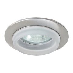 Iebūvējams gaismeklis G.LUX BS-3155, matēts hroms + balts stikls cena un informācija | Iebūvējamās lampas, LED paneļi | 220.lv