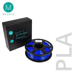 Kvēldiegs 3D printerim, Filament Maertz Budget PLA Pro, 1,75 mm 1 000 g, zils cena un informācija | Piederumi printerim | 220.lv