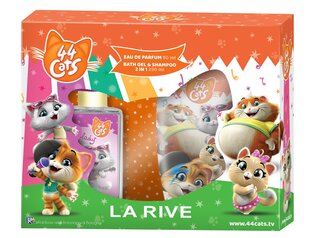 Komplekts La Rive 44 Cats Milady: EDP meitenēm 50 ml + šampūns-dušas želeja 250 ml cena un informācija | Bērnu smaržas | 220.lv