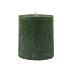 Palmu vaska cilindrs 9,5x7 cm tumši zaļš cena un informācija | Sveces un svečturi | 220.lv