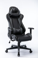 Spēļu krēsls NORE Viking, melns/pelēks cena un informācija | Biroja krēsli | 220.lv
