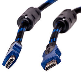Kabelis HDMI - HDMI, 10m, 1.4 ver., Nylon cena un informācija | Kabeļi un vadi | 220.lv