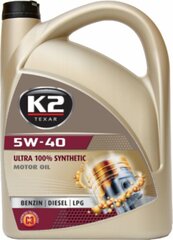 K2 Ultra 5W-40 sintētiskā eļļa, 5 L cena un informācija | Motoreļļas | 220.lv