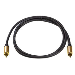 Koaksiālais kabelis RCA 26AWG, 1m cena un informācija | Kabeļi un vadi | 220.lv