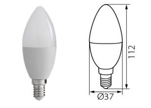 LED spuldze Kanlux, C37, 8W, 600 lm, E14-NW, 1713-270 cena un informācija | Spuldzes | 220.lv