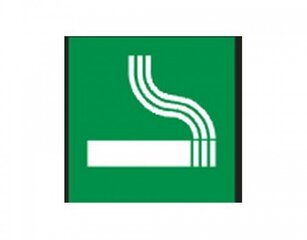 Informatīva norāde 24.1 “Smēķēšanas zona”, 93x93 mm 0616-123 cena un informācija | Informatīvās zīmes | 220.lv