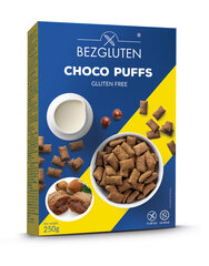 Bezglutēna brokastis BEZGLUTEN "Choco Puffs", 250 g cena un informācija | Brokastu pārslas | 220.lv
