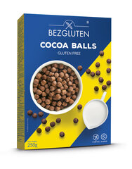 Bezglutēna brokastis BEZGLUTEN "Cocoa Balls", 250 g cena un informācija | Brokastu pārslas | 220.lv