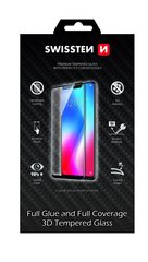Swissten Ultra Durable Full Face Tempered Glass Premium 9H Aizsargstikls Samsung Galaxy A52s 5G Melns cena un informācija | Ekrāna aizsargstikli | 220.lv