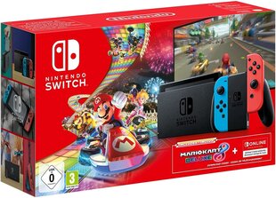 Spēļu konsole Nintendo Switch + Mario Kart 8 Deluxe cena un informācija | Spēļu konsoles | 220.lv