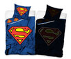 Bērnu spīdošs tumsā gultas veļas komplekts Superman 140x200, 2 daļas