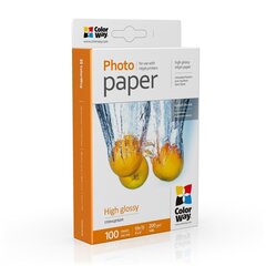 ColorWay High Glossy Photo Paper, 100 sheets, 10x15, 200 g cena un informācija | Burtnīcas un papīra preces | 220.lv