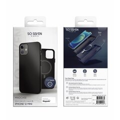 So Seven SSMSC0001 Mag Case Silicone for iPhone 12 Mini (black) cena un informācija | Telefonu vāciņi, maciņi | 220.lv