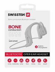 Swissten Bluetooth Bone Conduction Austiņas Baltas cena un informācija | Bezvadu garnitūra | 220.lv