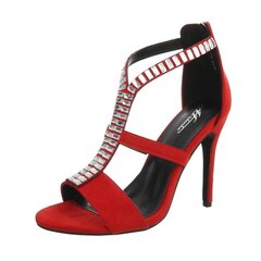 Sieviešu kurpes, sarkanas 40 890369266 cena un informācija | Sieviešu sandales | 220.lv