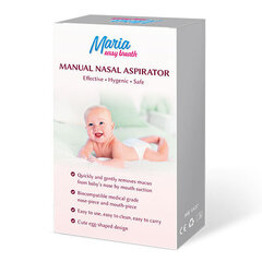 Maria Easy Breath – manuālais deguna aspirators cena un informācija | Jaundzimušo aprūpes preces | 220.lv