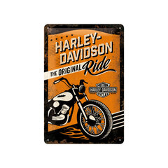 Metāla plāksne 20 x 30 cm, Harley-Davidson The Original Ride cena un informācija | Interjera priekšmeti | 220.lv