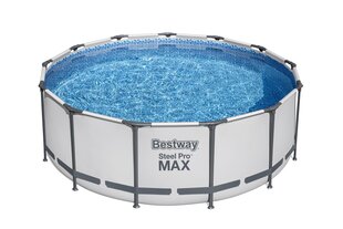 Karkasa baseins Bestway Steel Pro Max, 396x122 cm, ar filtru cena un informācija | Baseini | 220.lv