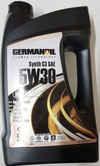 Sintētiskā motoreļļa Germanoil Synth 5W30, 5 L cena un informācija | Motoreļļas | 220.lv