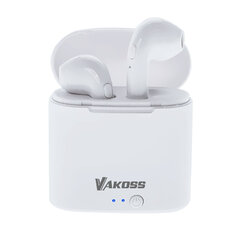 VAKOSS SK-832BW Bluetooth austiņas ar viedtālruņa vadību un mikrofonu, baltas cena un informācija | Bezvadu garnitūra | 220.lv
