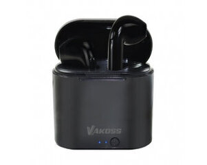 VAKOSS SK-832BK Bluetooth austiņas ar viedtālruņa vadības pulti un mikrofonu, melnas cena un informācija | Bezvadu garnitūra | 220.lv