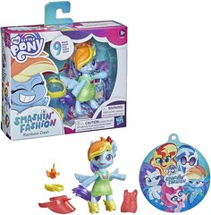 Lelle My Little Pony - Smashion Fashion - Rainbow Dash - 9 pcs. (10 cm) cena un informācija | Rotaļlietas meitenēm | 220.lv