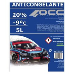Antifrīzs OCC Motorsport 20% Zaļš (5 L) cena un informācija | Vējstiklu un dzesēšanas šķidrumi | 220.lv