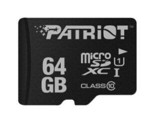 Patriot PSF64GMDC10, 64GB, microSDHC cena un informācija | USB Atmiņas kartes | 220.lv