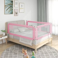 Aizsargbarjera bērnu gultai vidaXL, rozā, 100x25cm cena un informācija | Bērnu drošības preces | 220.lv