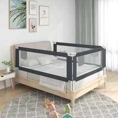 Aizsargbarjera bērnu gultai vidaXL, pelēka, 120x25cm cena un informācija | Bērnu drošības preces | 220.lv