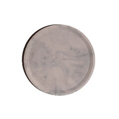 Apaļa betona paplāte svecēm Grey, 19 cm cena un informācija | Interjera priekšmeti | 220.lv